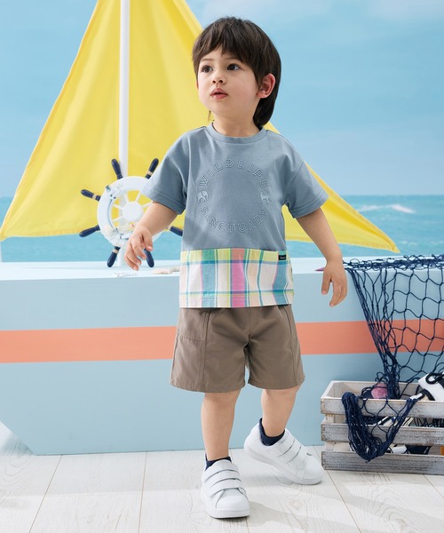 combimini（コンビミニ）の「かろやかダンプショートパンツ（その他パンツ・キッズ・ブラウン/マスタード/ネイビー・80/90/100/110/120）」の14枚目の写真