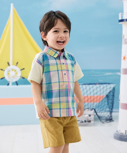 combimini（コンビミニ）の「かろやかダンプショートパンツ（その他パンツ・キッズ・ブラウン/マスタード/ネイビー・80/90/100/110/120）」の16枚目の写真