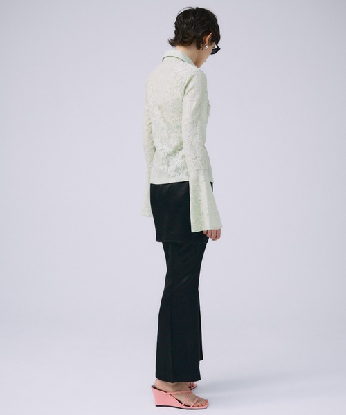 JOSE MOON(ジョゼムーン)の「SKIRT PANTS/スカートパンツ(スラックス・レディース・ブラック/ホワイト・38/36)」の13枚目の写真