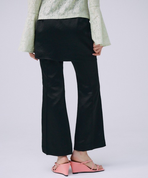 JOSE MOON(ジョゼムーン)の「SKIRT PANTS/スカートパンツ(スラックス・レディース・ブラック/ホワイト・38/36)」の17枚目の写真