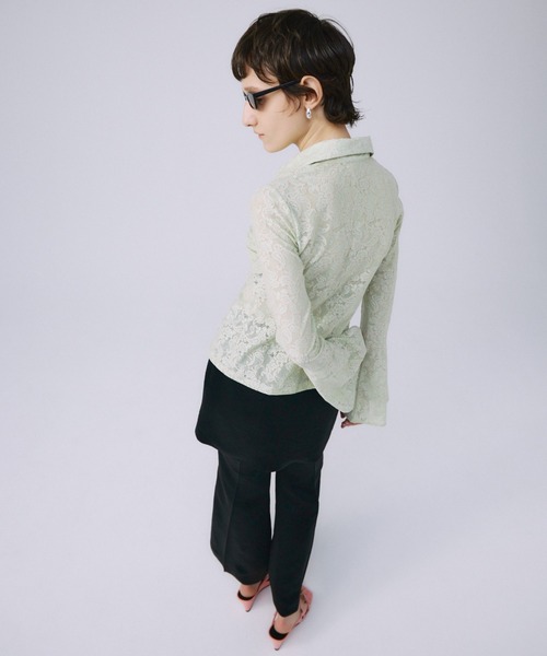 JOSE MOON(ジョゼムーン)の「SKIRT PANTS/スカートパンツ(スラックス・レディース・ブラック/ホワイト・38/36)」の15枚目の写真