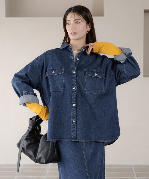 Elura(エルーラ)の「カラーシアクループルオーバー/316437(Tシャツ/カットソー・レディース・オレンジ/ホワイト/グリーン・FREE)」の5枚目の写真