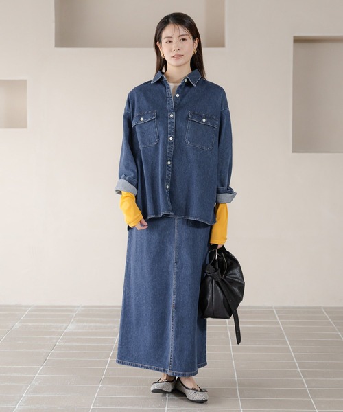 Elura(エルーラ)の「カラーシアクループルオーバー/316437(Tシャツ/カットソー・レディース・オレンジ/ホワイト/グリーン・FREE)」の6枚目の写真