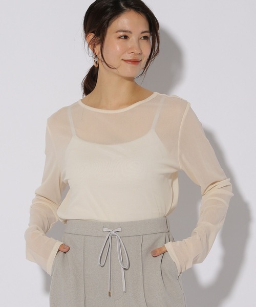 Elura(エルーラ)の「カラーシアクループルオーバー/316437(Tシャツ/カットソー・レディース・オレンジ/ホワイト/グリーン・FREE)」の10枚目の写真