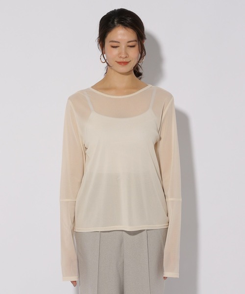 Elura(エルーラ)の「カラーシアクループルオーバー/316437(Tシャツ/カットソー・レディース・オレンジ/ホワイト/グリーン・FREE)」の11枚目の写真