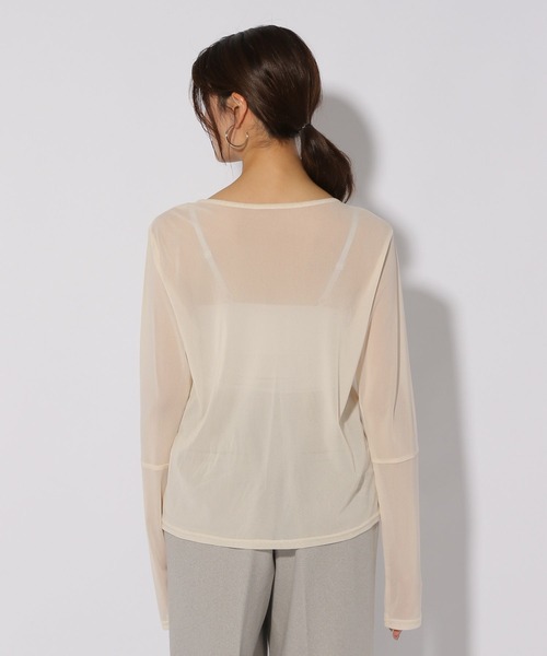 Elura(エルーラ)の「カラーシアクループルオーバー/316437(Tシャツ/カットソー・レディース・オレンジ/ホワイト/グリーン・FREE)」の13枚目の写真
