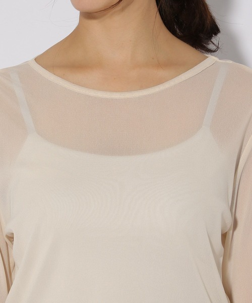 Elura(エルーラ)の「カラーシアクループルオーバー/316437(Tシャツ/カットソー・レディース・オレンジ/ホワイト/グリーン・FREE)」の14枚目の写真