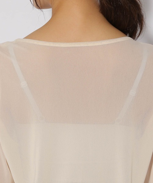 Elura(エルーラ)の「カラーシアクループルオーバー/316437(Tシャツ/カットソー・レディース・オレンジ/ホワイト/グリーン・FREE)」の17枚目の写真