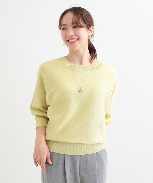 DRESKIP(ドレスキップ)の「【S-LL】さりげないキラッと感。ラメドルマンニット(ニット/セーター・レディース・ゴールド/グリーン系/シルバー/イエロー系その他/ベビーピンク・01/02/03/04)」の11枚目の写真