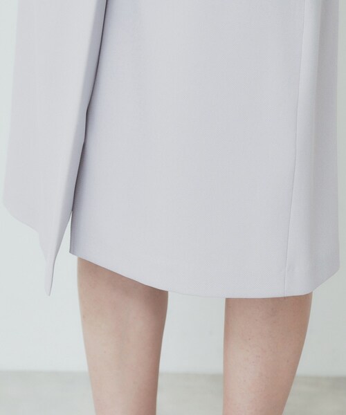 index（インデックス）の「Aラインラップスカート【洗濯機洗い可/イージーアイロン/防シワ】（スカート・レディース・チャコールグレー/ライトグレー/ライトベージュ・42/36/38/40）」の21枚目の写真