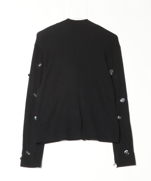 ROSE BUD(ローズバッド)の「【RIVN】NINA JERSEY TOP(Tシャツ/カットソー・レディース・ベージュ/ブラック・ONE SIZE)」の3枚目の写真