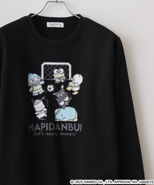 sanrio(サンリオ)の「サンリオキャラクターズ裏起毛トレーナー(スウェット・メンズ・ネイビー/グリーン/レッド/オフホワイト/チャコール/ホワイト系その他/ブルー/杢グレー/ピンクベージュ/オートミール/ラベンダー/ブラック/ブラック系/ブラック系1/ブラック系2/ブラック系3/アイボリー系/アイボリー系1/ネイビー系/ネイビー系2/ネイビー系3/グレー系・LL/M/L)」の7枚目の写真