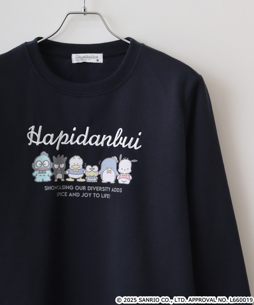 sanrio(サンリオ)の「サンリオキャラクターズ裏起毛トレーナー(スウェット・メンズ・ネイビー/グリーン/レッド/オフホワイト/チャコール/ホワイト系その他/ブルー/杢グレー/ピンクベージュ/オートミール/ラベンダー/ブラック/ブラック系/ブラック系1/ブラック系2/ブラック系3/アイボリー系/アイボリー系1/ネイビー系/ネイビー系2/ネイビー系3/グレー系・LL/M/L)」の18枚目の写真