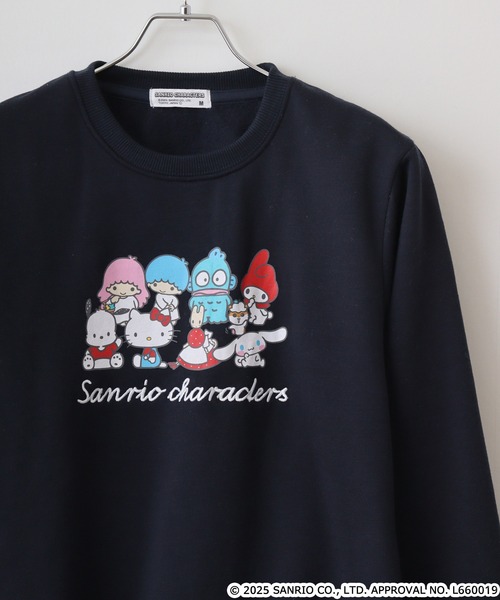 sanrio(サンリオ)の「サンリオキャラクターズ裏起毛トレーナー(スウェット・メンズ・ネイビー/グリーン/レッド/オフホワイト/チャコール/ホワイト系その他/ブルー/杢グレー/ピンクベージュ/オートミール/ラベンダー/ブラック/ブラック系/ブラック系1/ブラック系2/ブラック系3/アイボリー系/アイボリー系1/ネイビー系/ネイビー系2/ネイビー系3/グレー系・LL/M/L)」の19枚目の写真