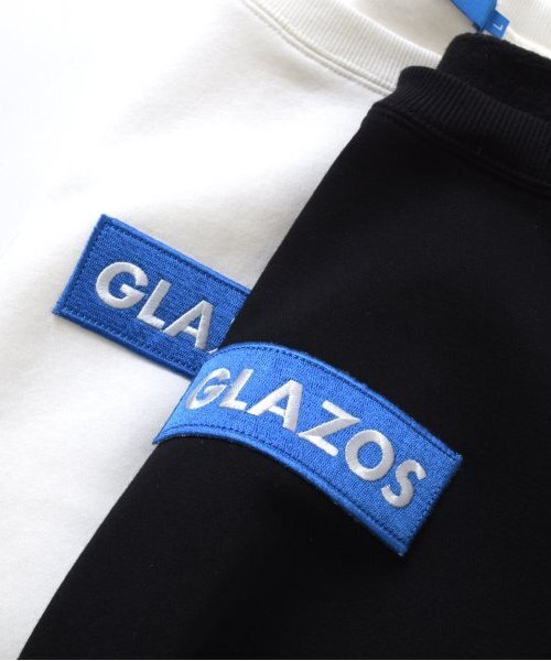 GLAZOS（グラソス）の「【大人向けサイズあり】【毛玉になりにくい】裏起毛・ボックス刺繍ロゴトレーナー（スウェット・キッズ・ブルー/グレー/ブラック/ホワイト・S/M/L/LL）」の16枚目の写真