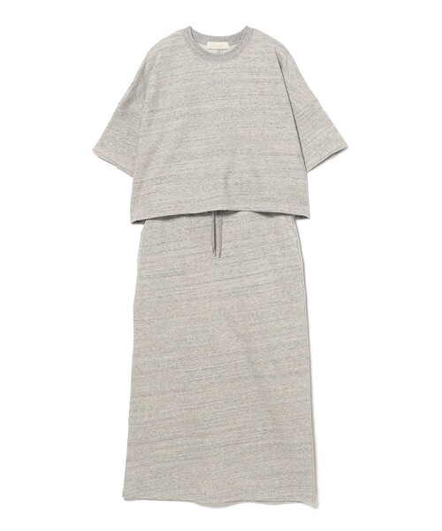 B:MING by BEAMS（ビーミングバイビームス）の「ミニ 裏毛 セットアップ（S～M） 25SS（ワンピース・レディース・ネイビー/ライトグレー・MEDIUM/SMALL）」の20枚目の写真