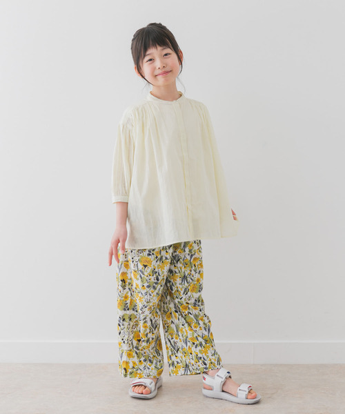 URBAN RESEARCH DOORS(アーバンリサーチドアーズ)の「『親子リンク』コットンボイルギャザーブラウス(KIDS)(シャツ/ブラウス・キッズ・ミント/ネイビー/イエロー/ピンク・105/120/135)」の9枚目の写真