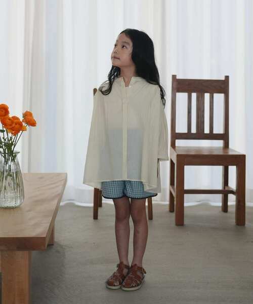 URBAN RESEARCH DOORS(アーバンリサーチドアーズ)の「『親子リンク』コットンボイルギャザーブラウス(KIDS)(シャツ/ブラウス・キッズ・ミント/ネイビー/イエロー/ピンク・105/120/135)」の11枚目の写真