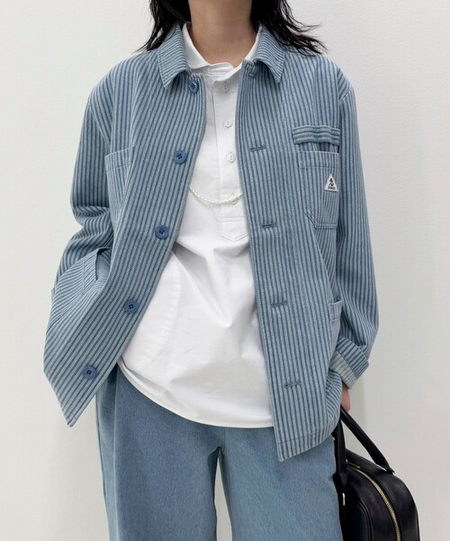 GEVACO（ゲバコ）の「【GEVACO/ゲバコ】《セットアップ対応》カバーオールジャケット（カバーオール・レディース・ブルー系その他2/ブルー系その他・38）」の13枚目の写真