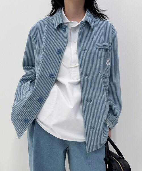 GEVACO（ゲバコ）の「【GEVACO/ゲバコ】《セットアップ対応》カバーオールジャケット（カバーオール・レディース・ブルー系その他2/ブルー系その他・38）」の14枚目の写真