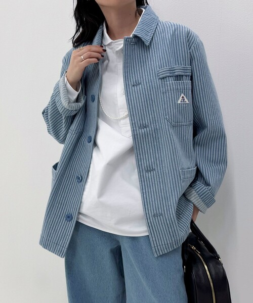 GEVACO（ゲバコ）の「【GEVACO/ゲバコ】《セットアップ対応》カバーオールジャケット（カバーオール・レディース・ブルー系その他2/ブルー系その他・38）」の15枚目の写真