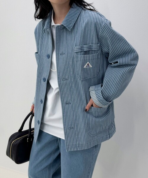 GEVACO（ゲバコ）の「【GEVACO/ゲバコ】《セットアップ対応》カバーオールジャケット（カバーオール・レディース・ブルー系その他2/ブルー系その他・38）」の16枚目の写真