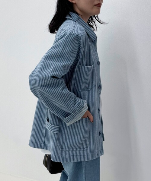 GEVACO（ゲバコ）の「【GEVACO/ゲバコ】《セットアップ対応》カバーオールジャケット（カバーオール・レディース・ブルー系その他2/ブルー系その他・38）」の18枚目の写真