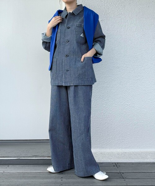 GEVACO（ゲバコ）の「【GEVACO/ゲバコ】《セットアップ対応》カバーオールジャケット（カバーオール・レディース・ブルー系その他2/ブルー系その他・38）」の3枚目の写真