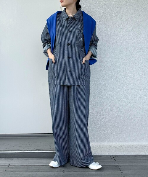 GEVACO（ゲバコ）の「【GEVACO/ゲバコ】《セットアップ対応》カバーオールジャケット（カバーオール・レディース・ブルー系その他2/ブルー系その他・38）」の4枚目の写真