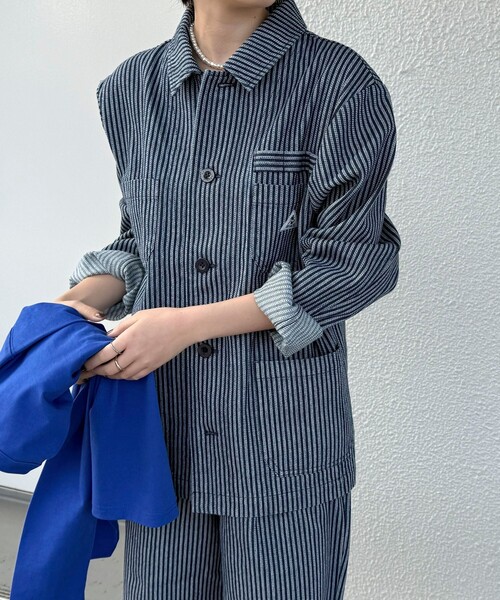 GEVACO（ゲバコ）の「【GEVACO/ゲバコ】《セットアップ対応》カバーオールジャケット（カバーオール・レディース・ブルー系その他2/ブルー系その他・38）」の11枚目の写真