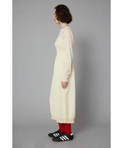HeRIN.CYE(ヘリンドットサイ)の「Waist shape knit dress ウエストシェイプニットドレス(ワンピース・レディース・レッド/ブラック/オフホワイト・FREE)」の8枚目の写真