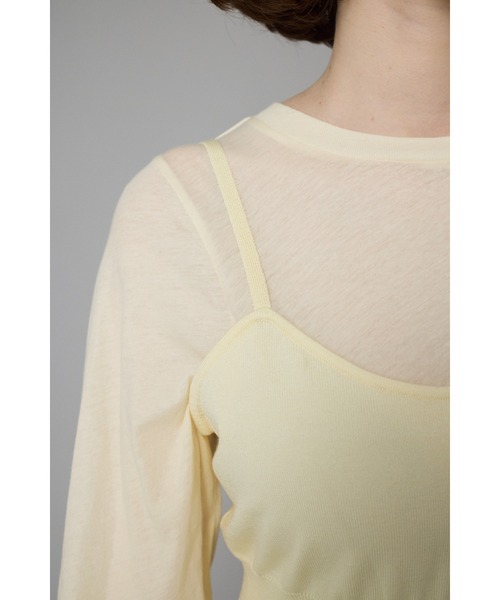 HeRIN.CYE(ヘリンドットサイ)の「Waist shape knit dress ウエストシェイプニットドレス(ワンピース・レディース・レッド/ブラック/オフホワイト・FREE)」の12枚目の写真