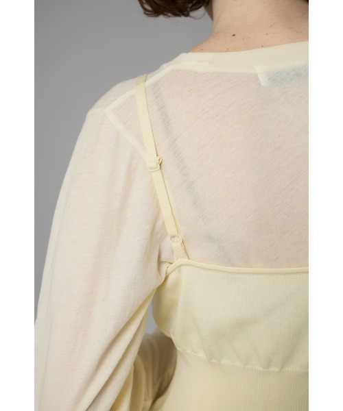 HeRIN.CYE(ヘリンドットサイ)の「Waist shape knit dress ウエストシェイプニットドレス(ワンピース・レディース・レッド/ブラック/オフホワイト・FREE)」の13枚目の写真