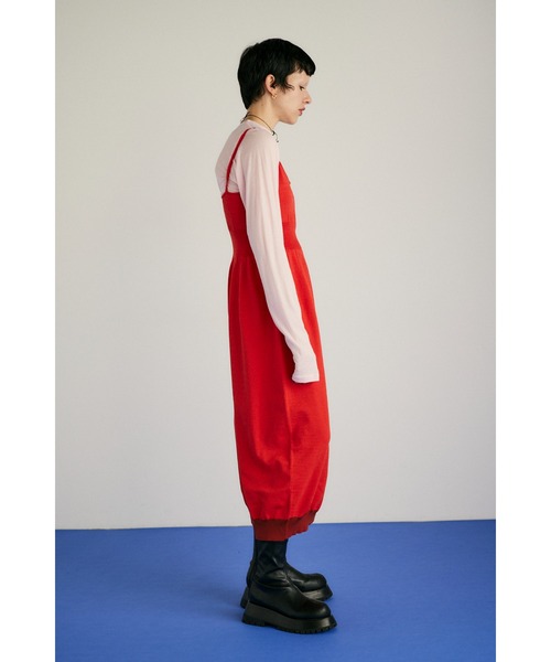 HeRIN.CYE(ヘリンドットサイ)の「Waist shape knit dress ウエストシェイプニットドレス(ワンピース・レディース・レッド/ブラック/オフホワイト・FREE)」の17枚目の写真