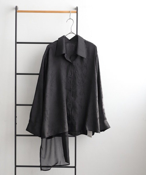 antiqua（アンティカ）の「シアーレイヤードシャツ（シャツ/ブラウス・レディース・ブラック・ONESIZE）」の11枚目の写真