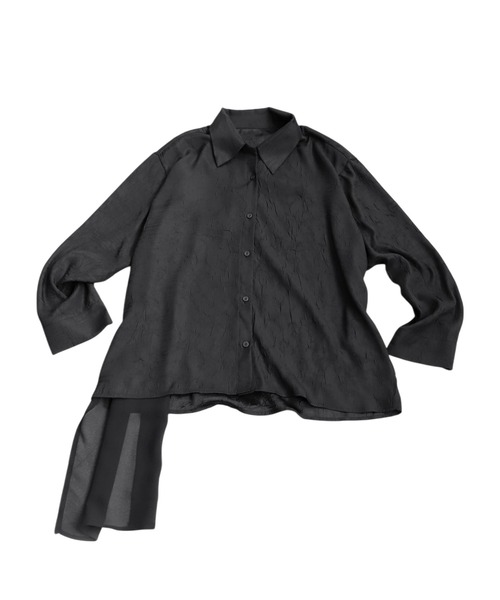 antiqua（アンティカ）の「シアーレイヤードシャツ（シャツ/ブラウス・レディース・ブラック・ONESIZE）」の12枚目の写真