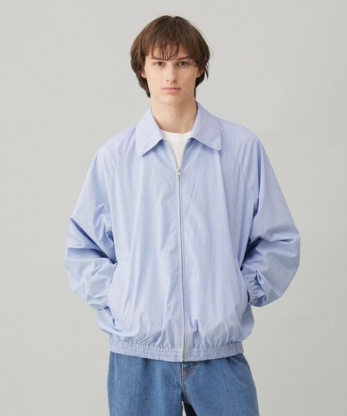 UNFILO（アンフィーロ）の「コットンライク ブルゾン（ブルゾン・メンズ・ベージュ系3/ブルー系1・X-LARGE/LARGE/SMALL/MEDIUM）」の3枚目の写真