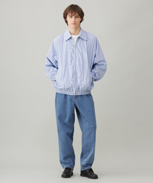 UNFILO（アンフィーロ）の「コットンライク ブルゾン（ブルゾン・メンズ・ベージュ系3/ブルー系1・X-LARGE/LARGE/SMALL/MEDIUM）」の4枚目の写真