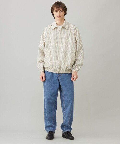 UNFILO（アンフィーロ）の「コットンライク ブルゾン（ブルゾン・メンズ・ベージュ系3/ブルー系1・X-LARGE/LARGE/SMALL/MEDIUM）」の7枚目の写真