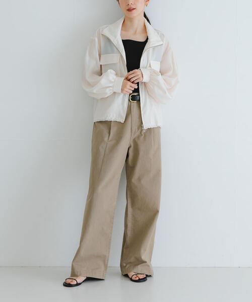 URBAN RESEARCH(アーバンリサーチ)の「シアージップブルゾン(ブルゾン・レディース・オフホワイト/カーキ/ブラック・FREE)」の8枚目の写真