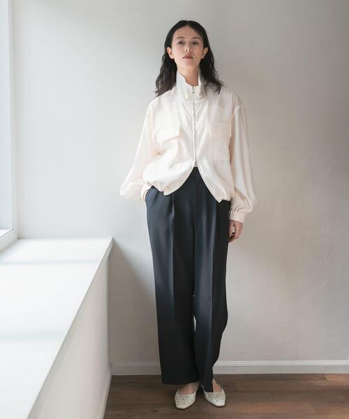 URBAN RESEARCH(アーバンリサーチ)の「シアージップブルゾン(ブルゾン・レディース・オフホワイト/カーキ/ブラック・FREE)」の10枚目の写真