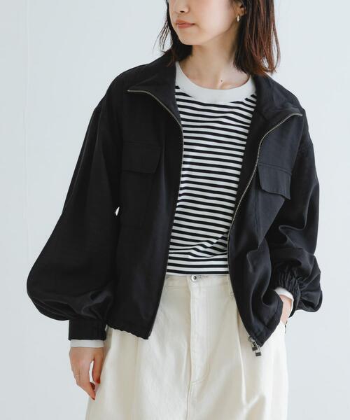 URBAN RESEARCH(アーバンリサーチ)の「シアージップブルゾン(ブルゾン・レディース・オフホワイト/カーキ/ブラック・FREE)」の15枚目の写真