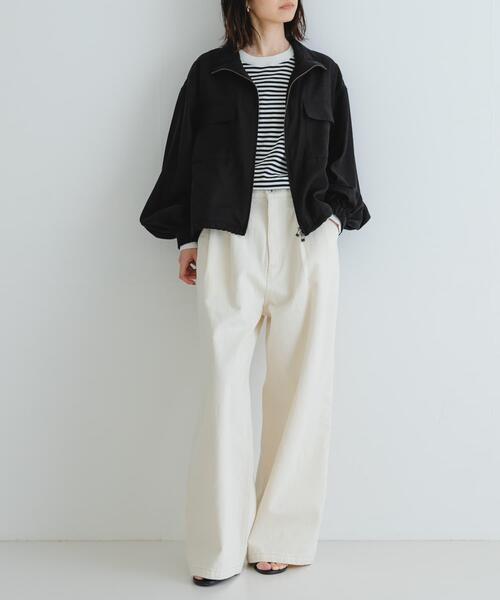 URBAN RESEARCH(アーバンリサーチ)の「シアージップブルゾン(ブルゾン・レディース・オフホワイト/カーキ/ブラック・FREE)」の19枚目の写真