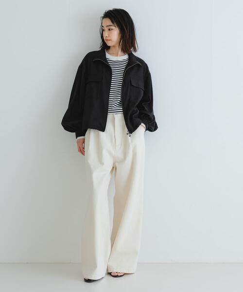 URBAN RESEARCH(アーバンリサーチ)の「シアージップブルゾン(ブルゾン・レディース・オフホワイト/カーキ/ブラック・FREE)」の20枚目の写真