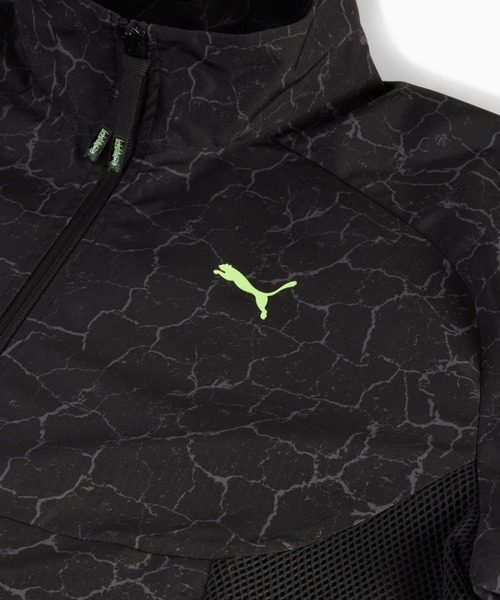 PUMA（プーマ）の「PUMA HOOPS x TMNT Relaxed Track Jacket（プーマ フープス x ティーンエイジ・ミュータント・ニンジャ・タートルズ リラックス トラックジャケット）（ジャージ・メンズ・グリーン系/ブラック系・MEDIUM/LARGE/X-LARGE）」の9枚目の写真