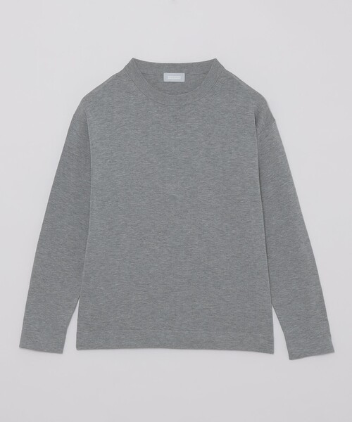 MACKINTOSH PHILOSOPHY（ﾏｯｷﾝﾄｯｼｭ ﾌｨﾛｿﾌｨｰ）の「GREY LABEL ファインコットンニットプルオーバー（Tシャツ/カットソー・レディース・ブラック/グリーン/オレンジ/チャコールグレー・6/2）」の3枚目の写真