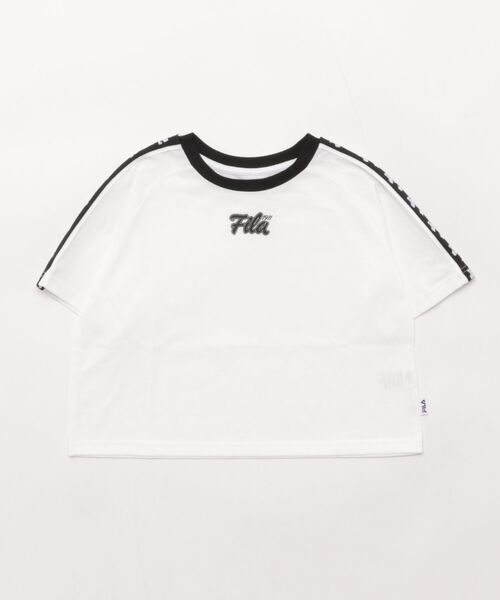 jumpone FILAコラボＴシャツ ホワイト　46 FILA GYDA コラボ クロップドTシャツ オフホワイト - メルカリ