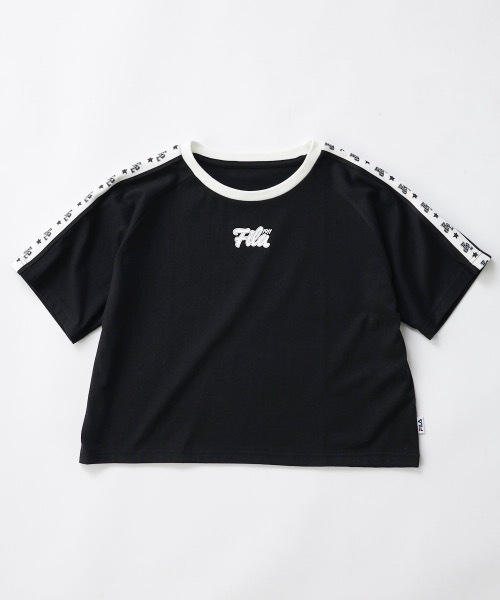 FILA(フィラ)の「【FILA/フィラ】キッズオーバーサイズロゴTシャツ ダンス(Tシャツ/カットソー・キッズ・ライトブルー/ホワイト/ブラック・130/140/150/160)」の5枚目の写真