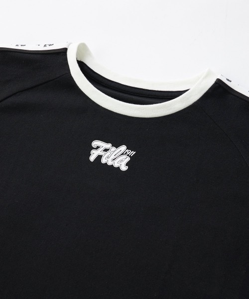 FILA(フィラ)の「【FILA/フィラ】キッズオーバーサイズロゴTシャツ ダンス(Tシャツ/カットソー・キッズ・ライトブルー/ホワイト/ブラック・130/140/150/160)」の7枚目の写真