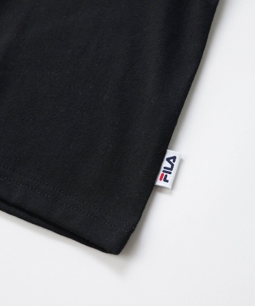 FILA(フィラ)の「【FILA/フィラ】キッズオーバーサイズロゴTシャツ ダンス(Tシャツ/カットソー・キッズ・ライトブルー/ホワイト/ブラック・130/140/150/160)」の9枚目の写真